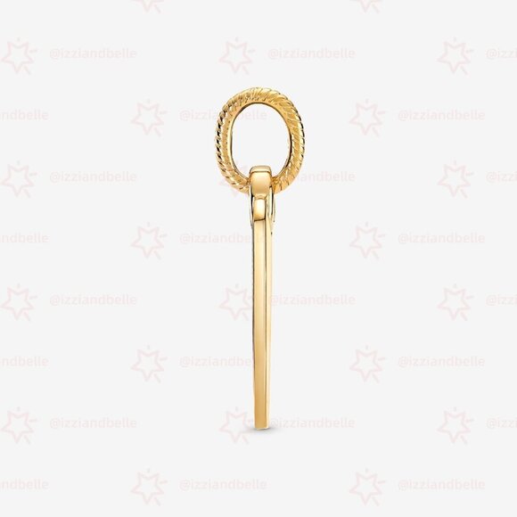 Pandora Engravable Rectangle Tag Pendant - Picture 4 of 6